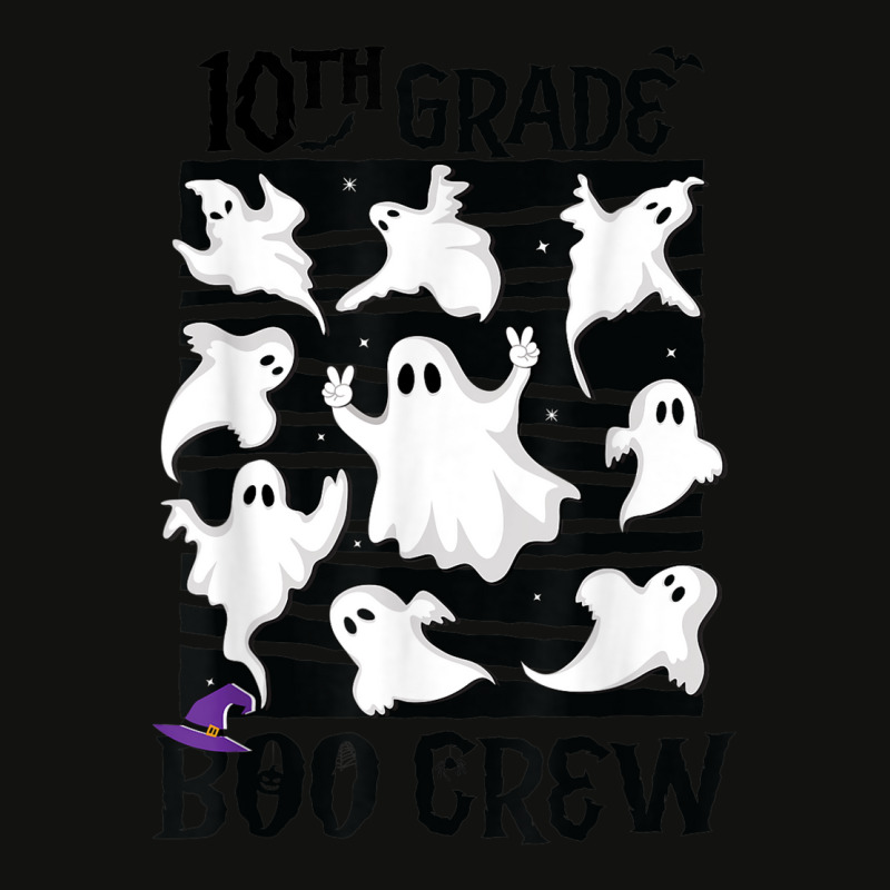 10th Grade Boo Crew Teacher Student Team Spooky Babe Ghost Scorecard Crop Tee by Posh | Artistshot