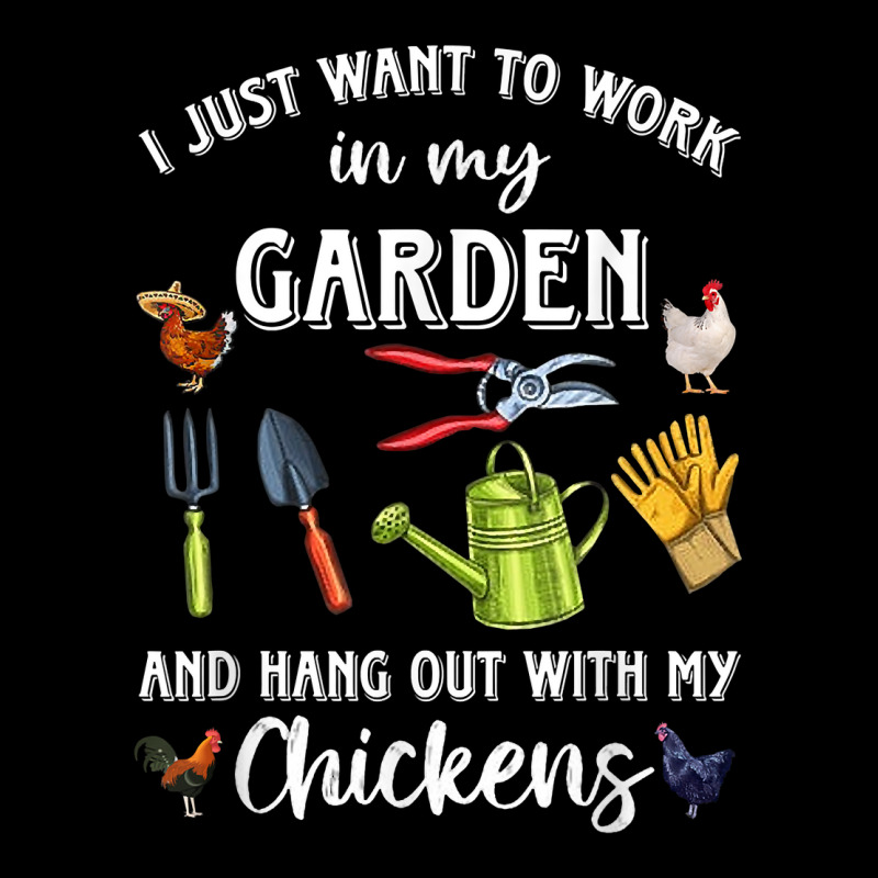 I Just Want To Work In My Garden And Hang Out Chicken T Shirt Youth Zipper Hoodie by netumuqaevae | Artistshot