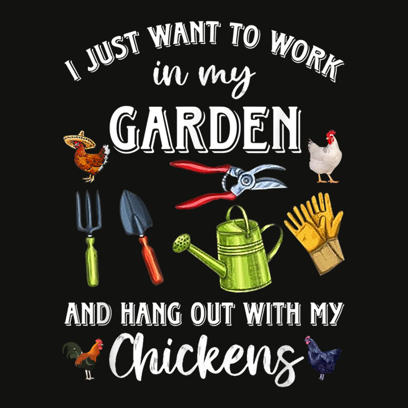 I Just Want To Work In My Garden And Hang Out Chicken T Shirt Scorecard Crop Tee by netumuqaevae | Artistshot