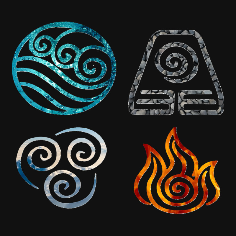 Avatar The Last Airbender Element Symbols Oval Patch By Lyheranea ...