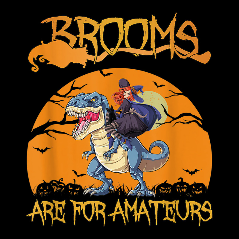 Brooms Are For Amateurs Halloween Witch Riding Dinosaur Toddler Sweatshirt by Fashonus | Artistshot