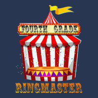 4th Grade Ringmaster Teacher Circus Carnival Back To School Men Denim Jacket | Artistshot