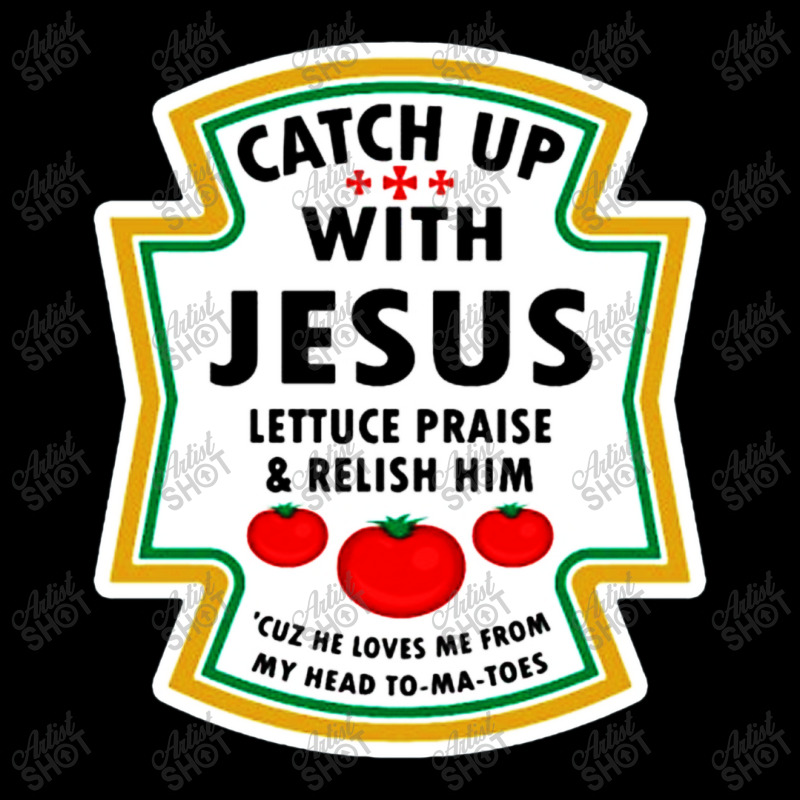 Catch Up With Jesus Shirt Ketchup Men's 3/4 Sleeve Pajama Set | Artistshot