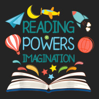 Reading Powers Imagination Books Bibliophile Teacher 3/4 Sleeve Shirt | Artistshot