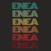 First Name Enea Italian Boy Retro Birthday Nametag Father Ladies Fitted T-shirt | Artistshot