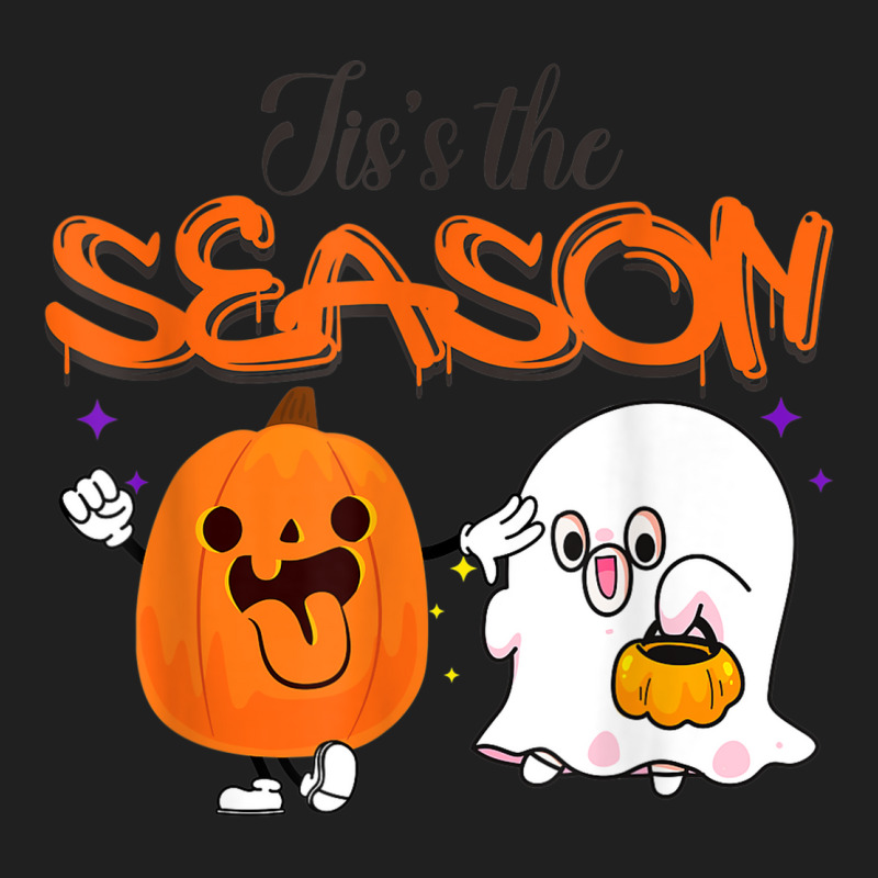 Tis's The Season Retro Halloween Ghost Pumpkin Spooky Season Ladies Polo Shirt by Fashonus | Artistshot