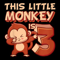 Kids This Little Monkey Is 3 Monkey Ape Animale 3rd Birthday Baby Tee | Artistshot