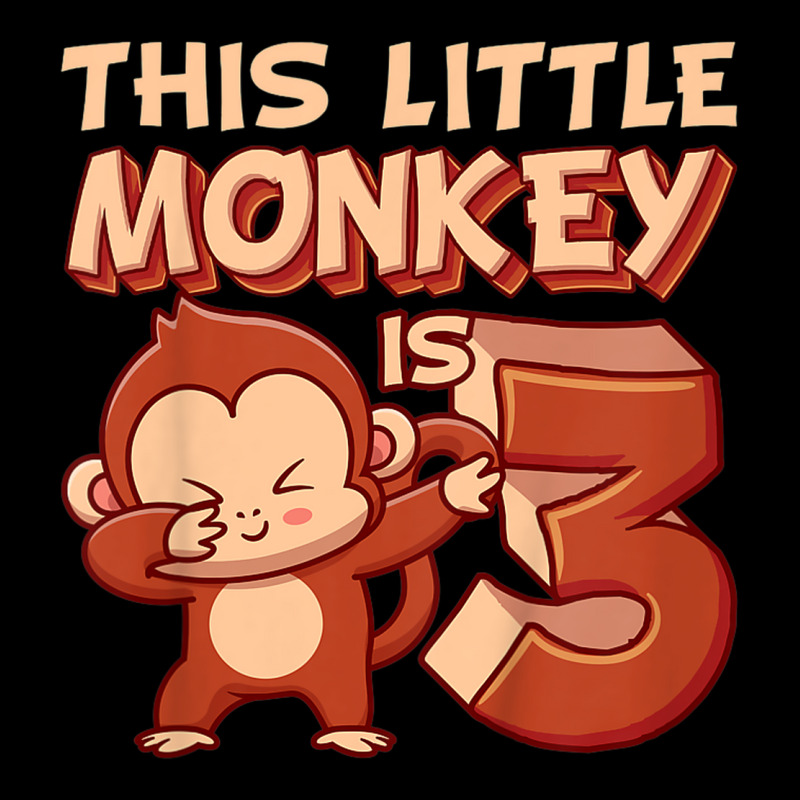 Kids This Little Monkey Is 3 Monkey Ape Animale 3rd Birthday Baby Tee by Lambent | Artistshot