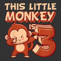 Kids This Little Monkey Is 3 Monkey Ape Animale 3rd Birthday Baby Bodysuit | Artistshot