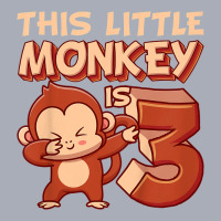 Kids This Little Monkey Is 3 Monkey Ape Animale 3rd Birthday Tank Dress | Artistshot