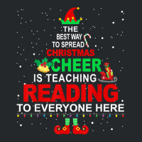 Reading Teacher Christmas - Elf Christmas Cheer Crewneck Sweatshirt | Artistshot