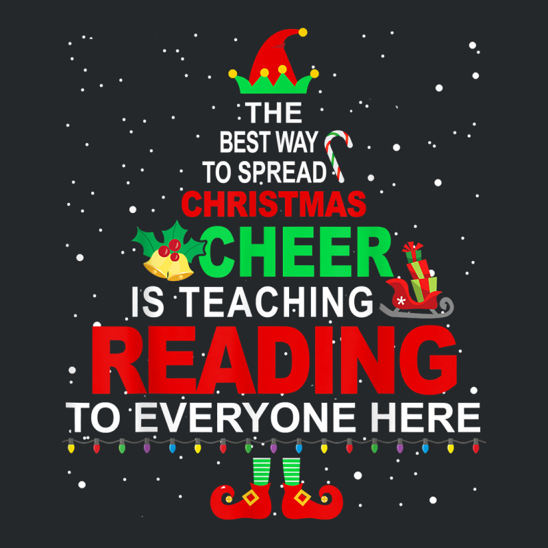 Reading Teacher Christmas - Elf Christmas Cheer Crewneck Sweatshirt | Artistshot