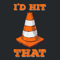 I_d Hit That I Funny Autocross Design With Cone Crewneck Sweatshirt | Artistshot