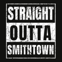 Straight Outta Smithtown New York State Scorecard Crop Tee | Artistshot