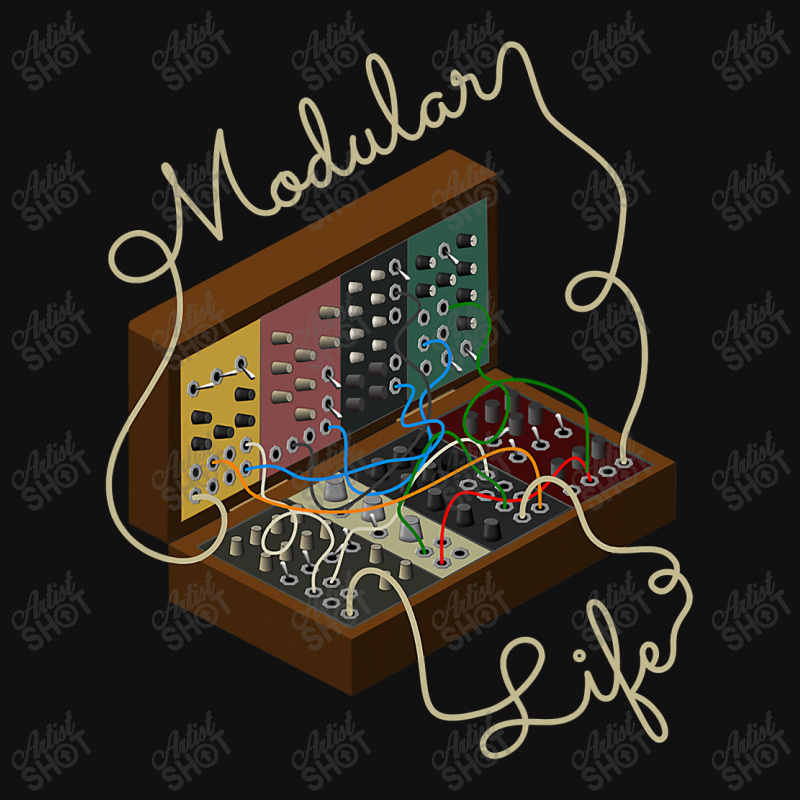 Modular Synthesizer For Synth Player Portrait Canvas Print | Artistshot