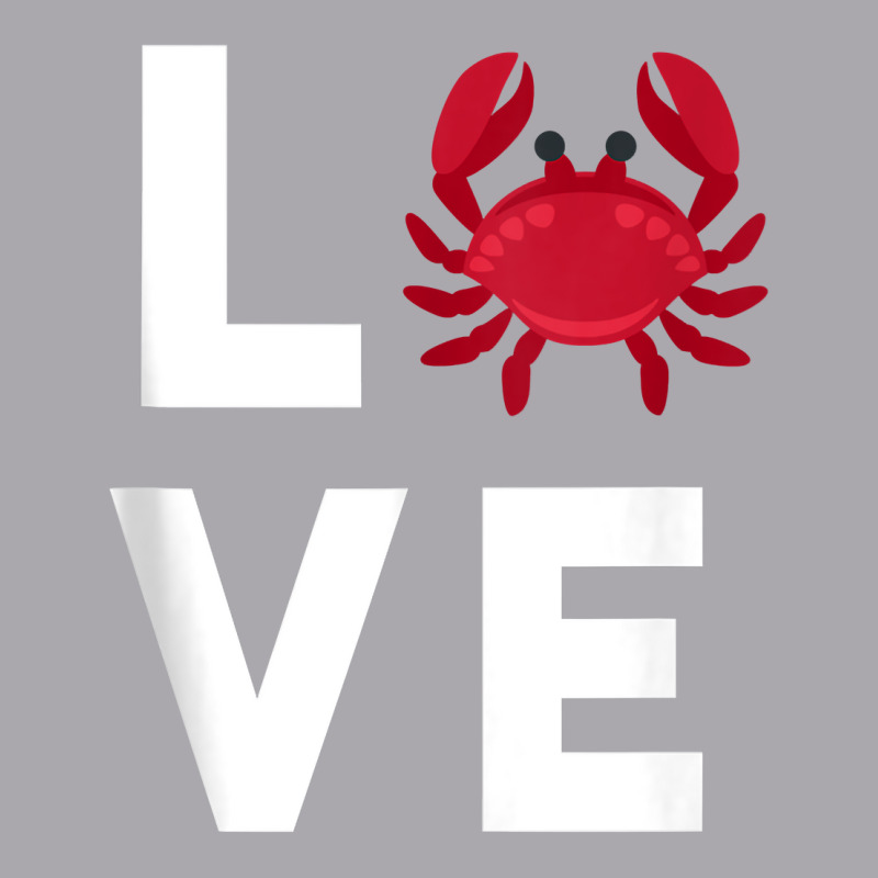 I Love Crabs Cute Crab Lover Crustacean Seafood Crab Tank Top Youth 3/4 Sleeve | Artistshot