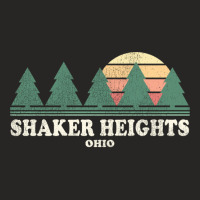 Shaker Heights Oh Vintage Throwback Tee Retro 70s Design Long Sleeve T Ladies Fitted T-shirt | Artistshot