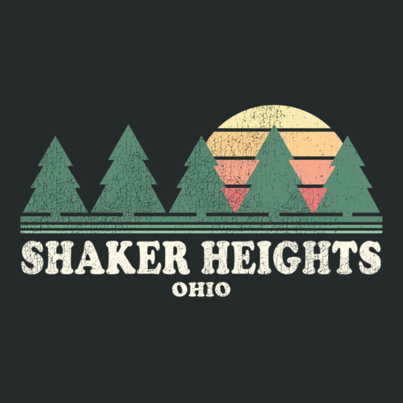 Shaker Heights Oh Vintage Throwback Tee Retro 70s Design Long Sleeve T Women's Triblend Scoop T-shirt by cm-arts | Artistshot