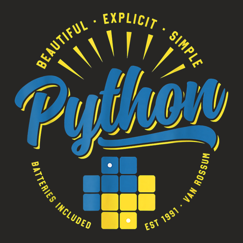 Python Programming Language Ladies Fitted T-Shirt by Fashzilla | Artistshot