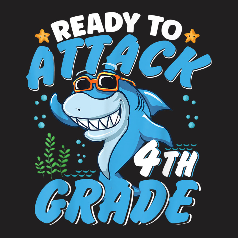 Ready To Attack 4th Grade Apparel Back To School Shark Boys T-shirt | Artistshot