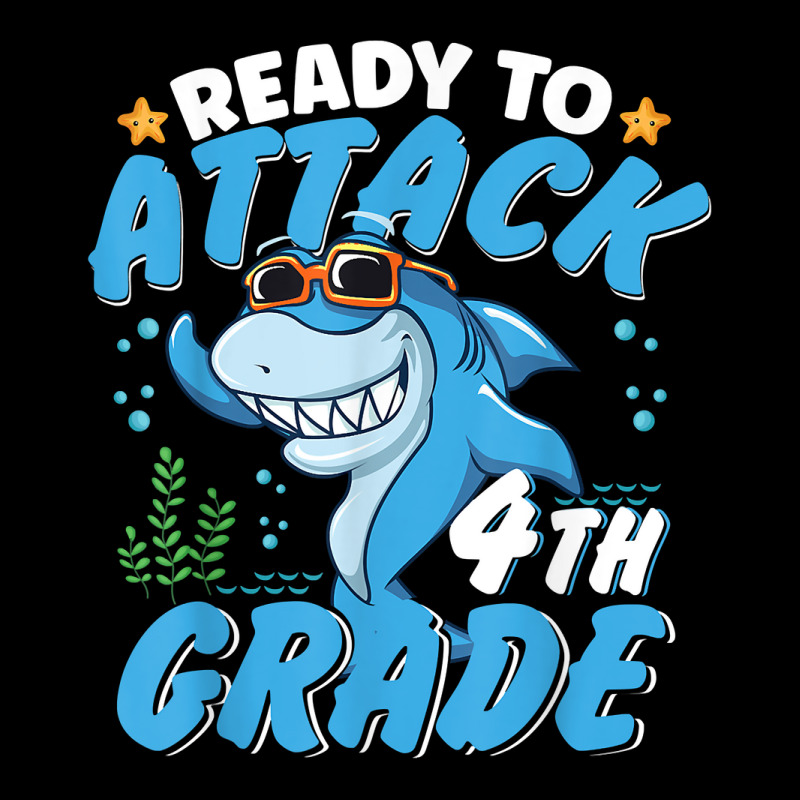 Ready To Attack 4th Grade Apparel Back To School Shark Boys Unisex Jogger | Artistshot