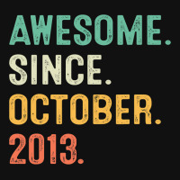 Awesome Since October 2013 9th Birthday Gifts 9 Year Old Boy Mousepad | Artistshot