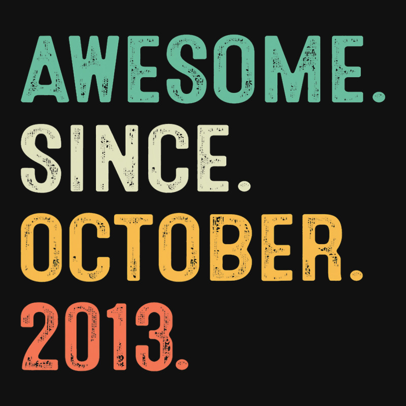 Awesome Since October 2013 9th Birthday Gifts 9 Year Old Boy Mousepad | Artistshot