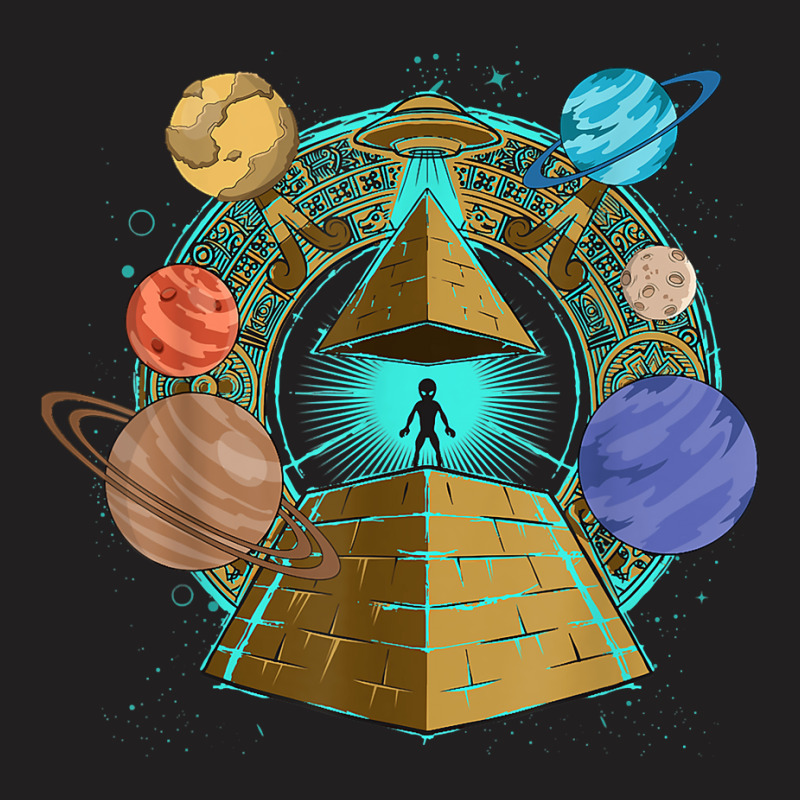 Sci Fi Ufo Abduction Pyramids Ancient Egypt Science Alien T-shirt | Artistshot