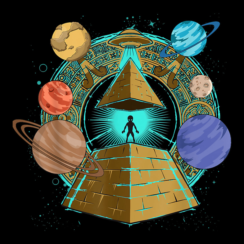 Sci Fi Ufo Abduction Pyramids Ancient Egypt Science Alien Pocket T-shirt | Artistshot