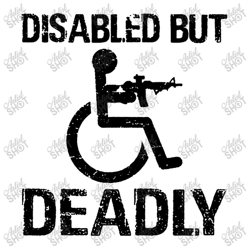 Disabled But Deadly V-Neck Tee by Aibon | Artistshot