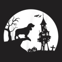 English Cocker Spaniel Dog Moon Silhouette Halloween Costume T-shirt | Artistshot