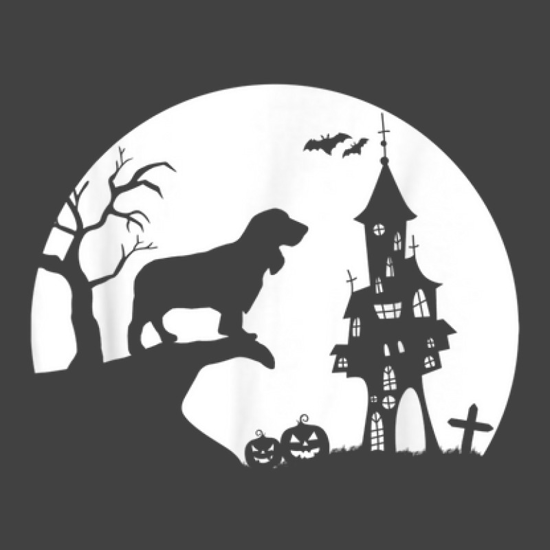 English Cocker Spaniel Dog Moon Silhouette Halloween Costume Vintage T-Shirt by Fashonus | Artistshot