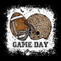 Bleached Game Day Leopard Football Helmet Sport Mom Girls  Copy Pocket T-shirt | Artistshot