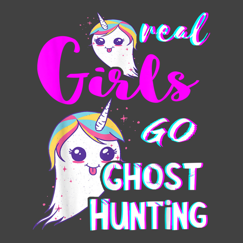 Real Girls Go Ghost Hunting Paranormal Unicorn Ghost Hunter Vintage T-shirt | Artistshot