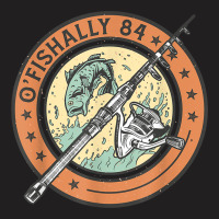 84 Year Old Fishing 84th Birthday Bass Fish Fisherman Dad T-shirt | Artistshot