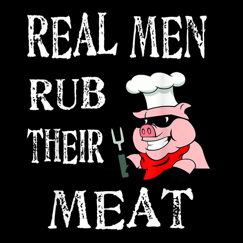 Real Men Rub Their Meat Smoke Bbq Grilling Tee Fleece Short | Artistshot