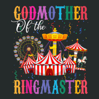 Godmother Of Birthday Ringmaster Boy Circus Birthday Party Women's Triblend Scoop T-shirt | Artistshot