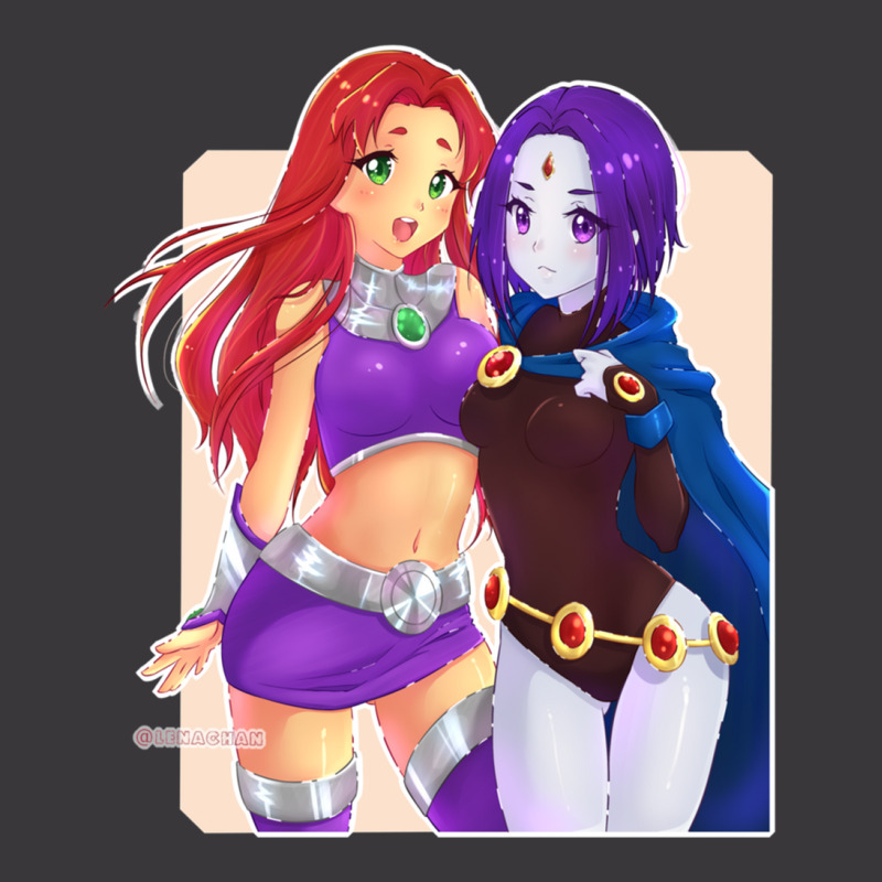 Starfire And Raven Ladies Curvy T-Shirt by cm-arts | Artistshot