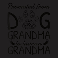 Baby Announcement Promoted From Dog Grandma To Human Grandma T-shirt | Artistshot