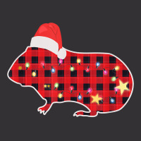 Red Buffalo Plaid Christmas Guinea Pig Xmas Lights Vintage Hoodie And Short Set | Artistshot