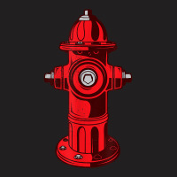 Red Graphic Fire Hydrant Firefighter Work Tee T-shirt | Artistshot