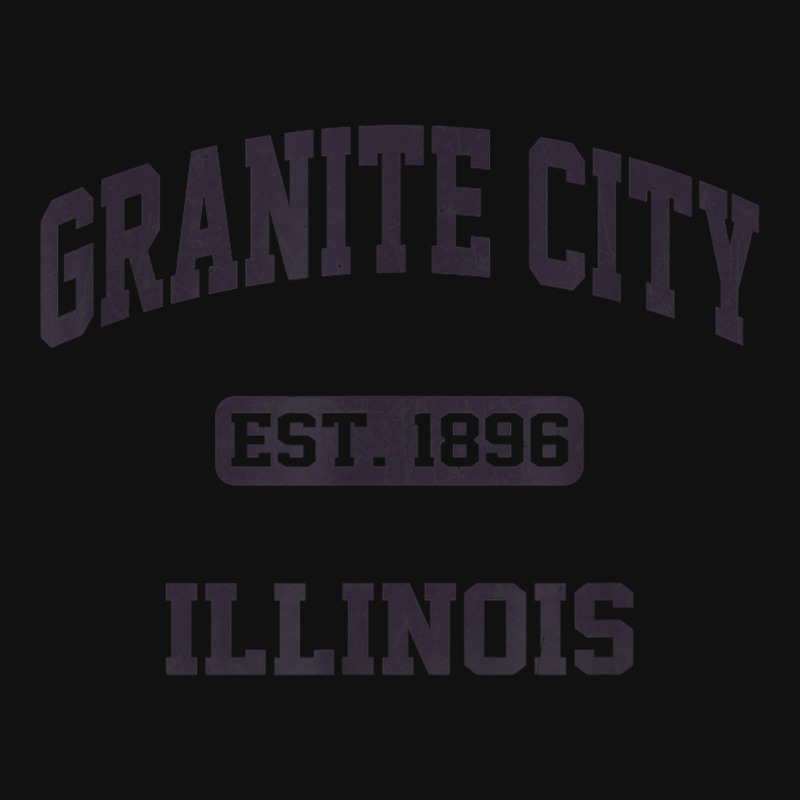 Granite City Illinois Il Vintage State Athletic Style Landscape Canvas Print | Artistshot