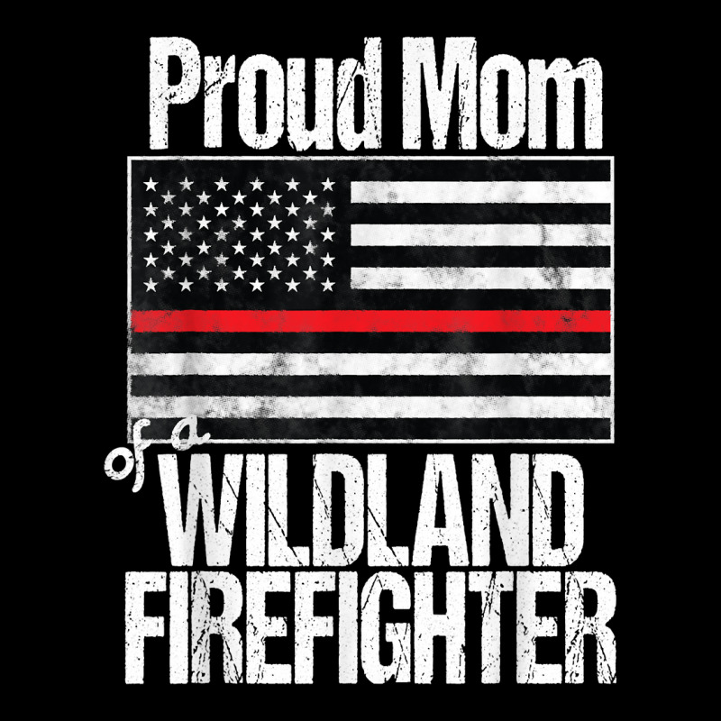 Red Line Flag - Proud Mom Of A Wildland Firefighter Zipper Hoodie | Artistshot