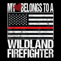 Red Line Flag My Heart Belongs Wildland Firefighter Pocket T-shirt | Artistshot