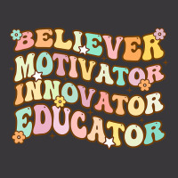 Believer Motivator Innovator Educator Retro Teacher Gifts Ladies Curvy T-shirt | Artistshot