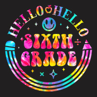 Tie Dye Hello 6th Grade Team Teacher Student Back To School T-shirt | Artistshot