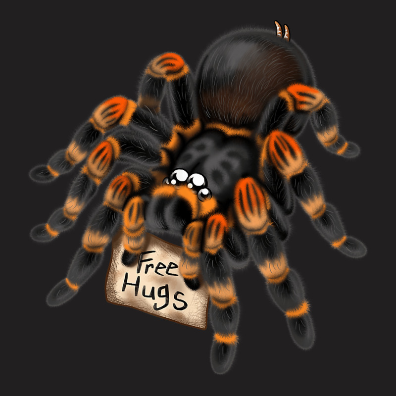 Red Orange Knee Tarantula Spider Hugs T-shirt | Artistshot