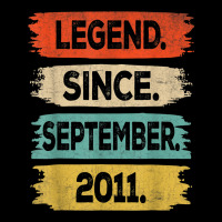 11 Years Old Gift Legend Since September 2011 11th Birthday Pocket T-shirt | Artistshot