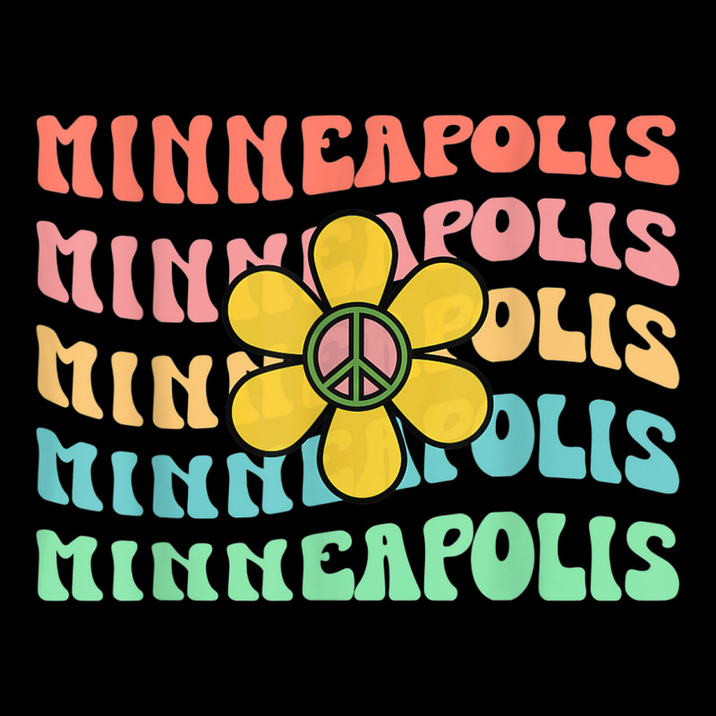 Minneapolis A Minnesota Retro Groovy Long Sleeve Shirts | Artistshot