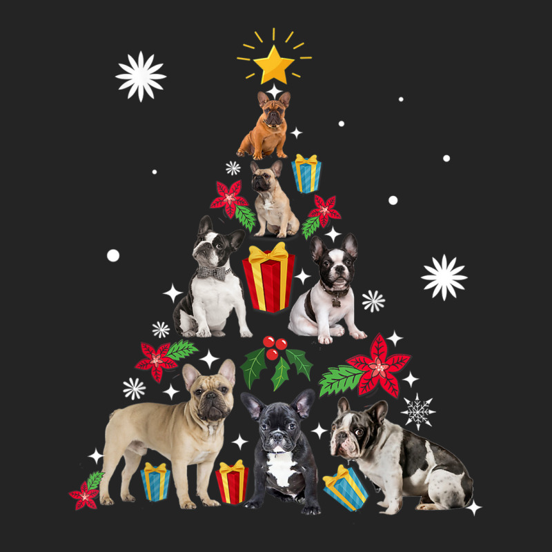 French Bulldog Christmas Tree Dog Xmas 3/4 Sleeve Shirt | Artistshot